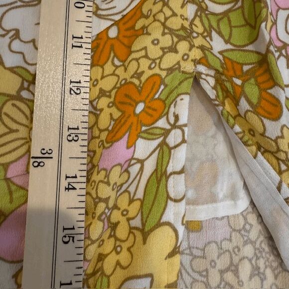 NEW! RAHI Floral Dixie Skirt Orange Sally Retro Floral Boho Size Small - Picture 9 of 11